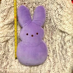 Lavender Purple Easter Peep Stuffed bunny 14” EUC Easter Gift no flaws 🚭
